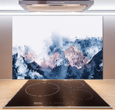 Kitchen splashback Mountain range