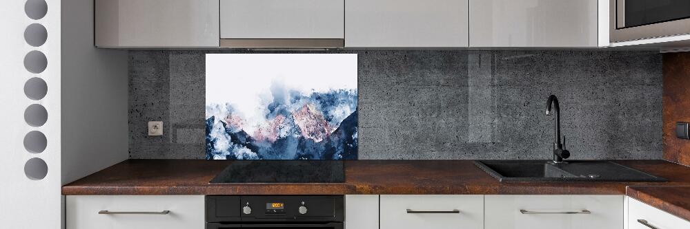 Kitchen splashback Mountain range