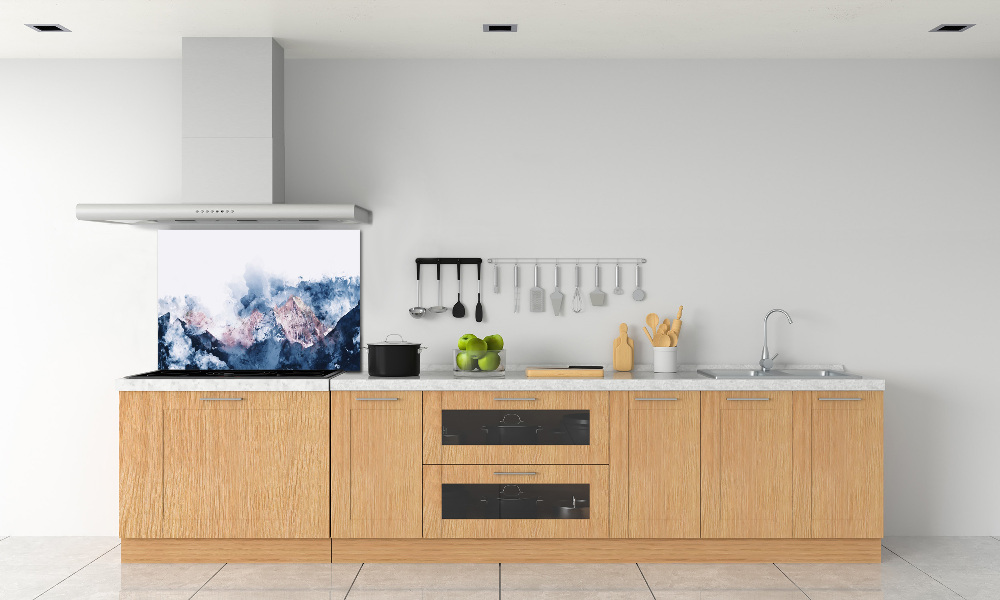 Kitchen splashback Mountain range