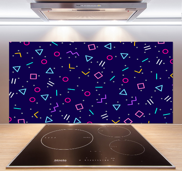 Cooker splashback Geometric background