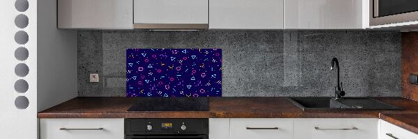 Cooker splashback Geometric background