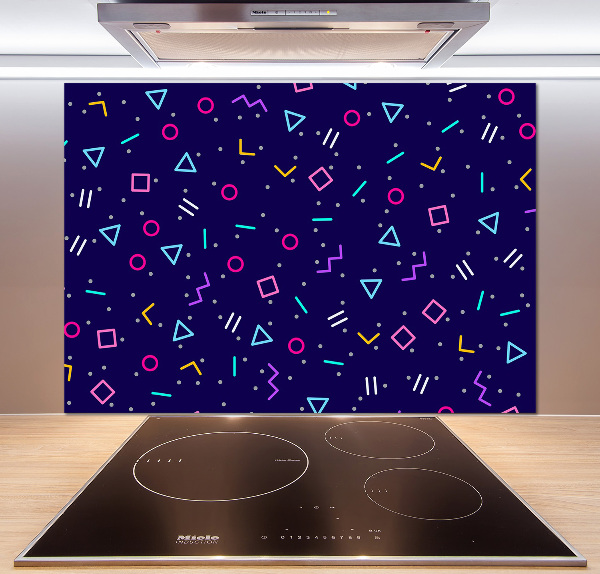 Cooker splashback Geometric background