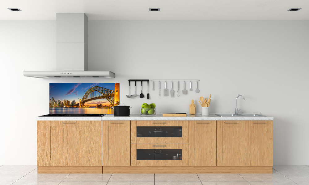 Glass splashback Panorama Sydney