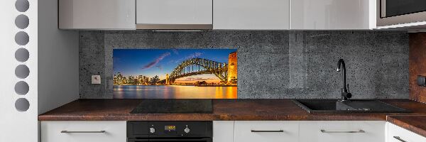 Glass splashback Panorama Sydney