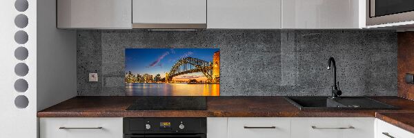 Glass splashback Panorama Sydney