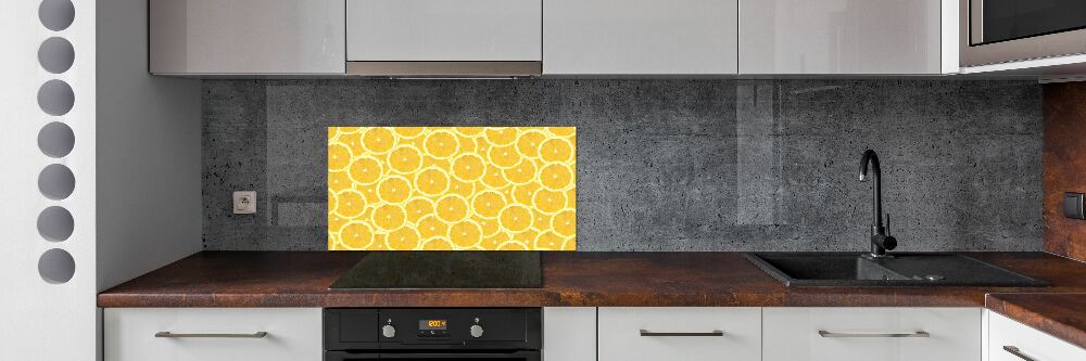 Cooker splashback Lemon slices