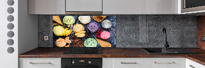 Cooker splashback Colorful ice cream