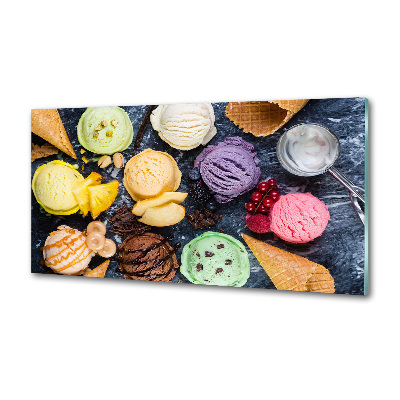 Cooker splashback Colorful ice cream