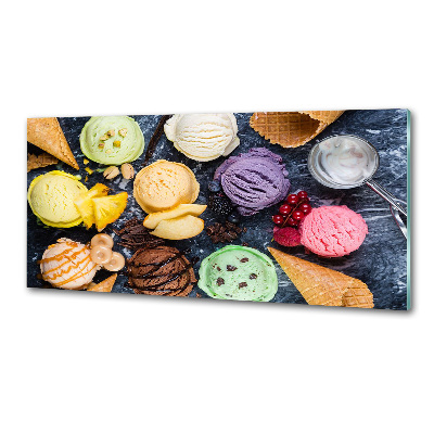 Cooker splashback Colorful ice cream