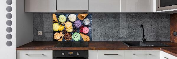 Cooker splashback Colorful ice cream