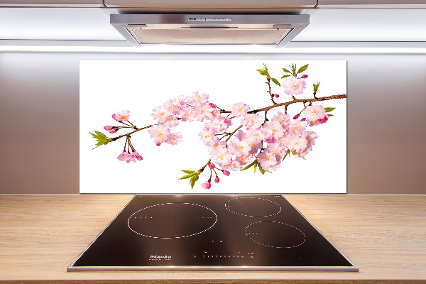 Cooker splashback Wild Rose