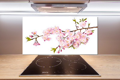 Cooker splashback Wild Rose