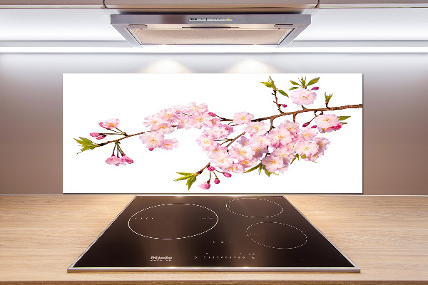 Cooker splashback Wild Rose