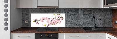 Cooker splashback Wild Rose