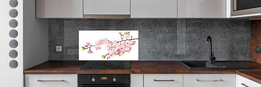 Cooker splashback Wild Rose