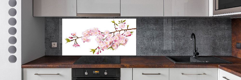 Cooker splashback Wild Rose