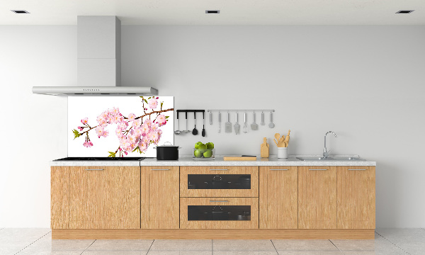 Cooker splashback Wild Rose