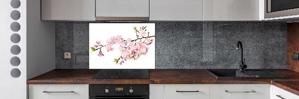 Cooker splashback Wild Rose