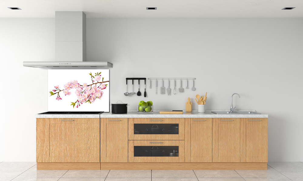 Cooker splashback Wild Rose