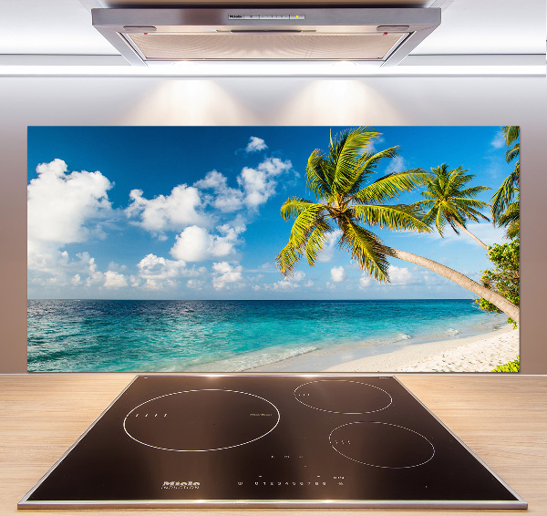 Kitchen splashback Maldives beach