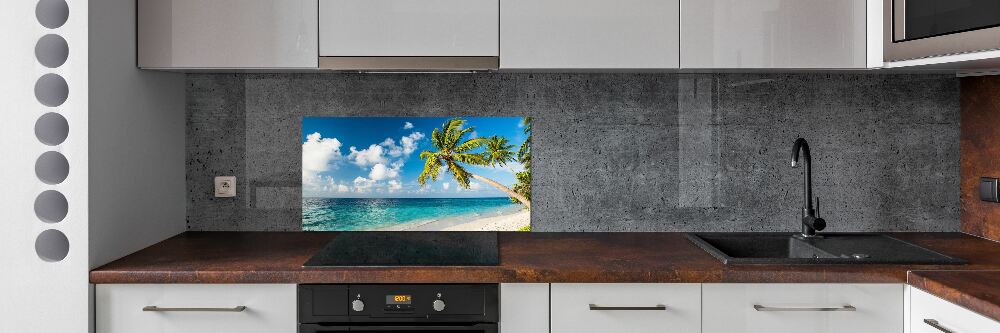 Kitchen splashback Maldives beach