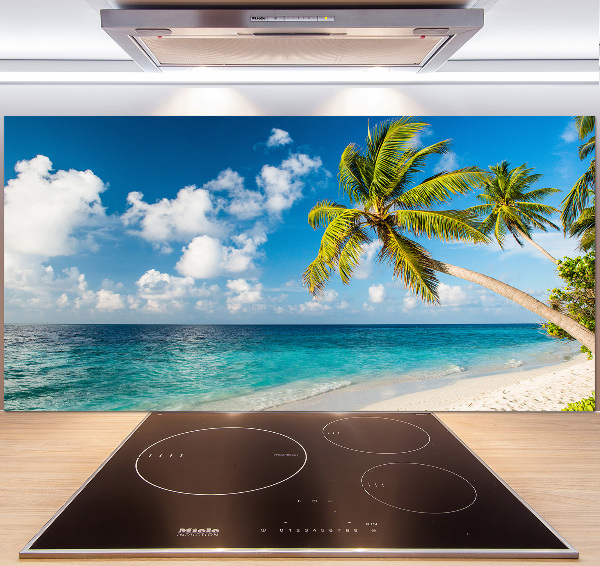 Kitchen splashback Maldives beach