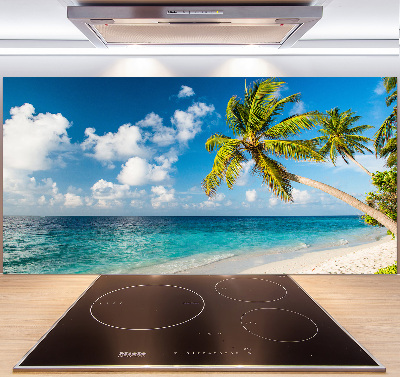 Kitchen splashback Maldives beach