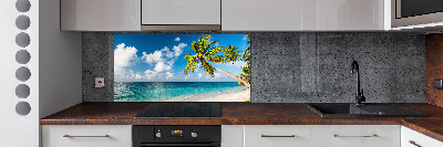 Kitchen splashback Maldives beach