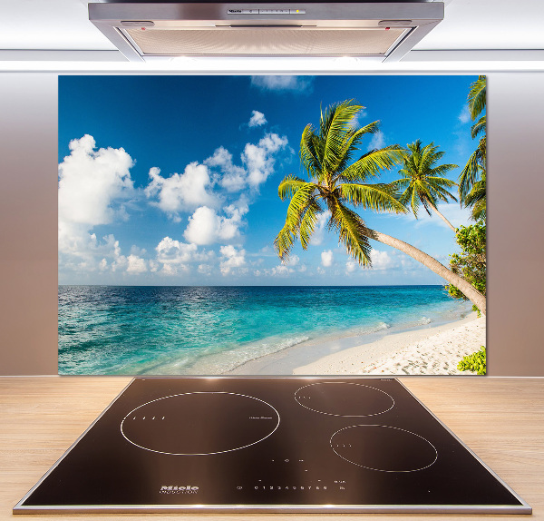 Kitchen splashback Maldives beach