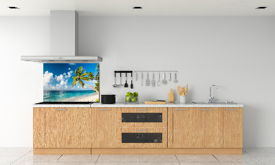 Kitchen splashback Maldives beach