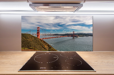 Cooker splashback San Francisco bridge