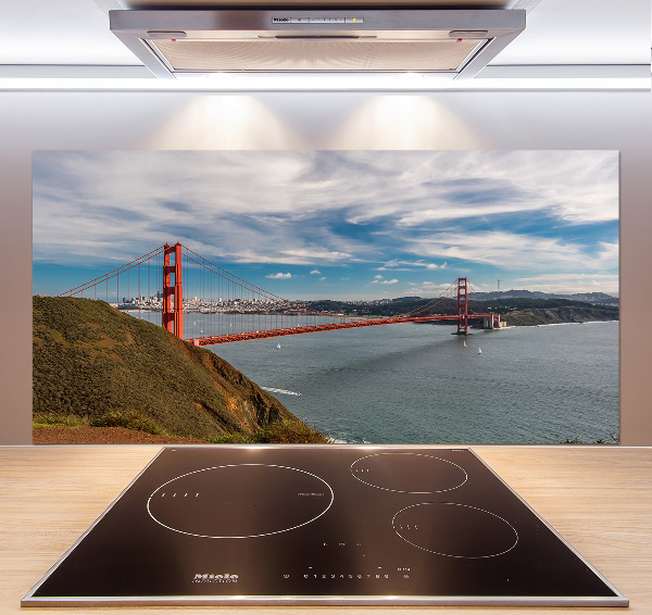 Cooker splashback San Francisco bridge