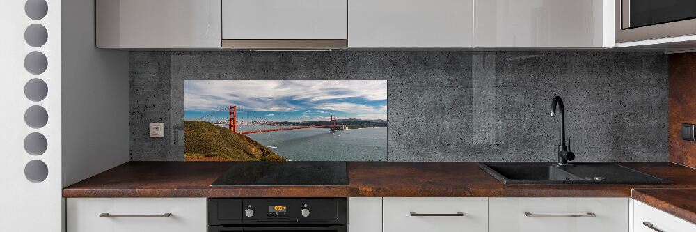 Cooker splashback San Francisco bridge