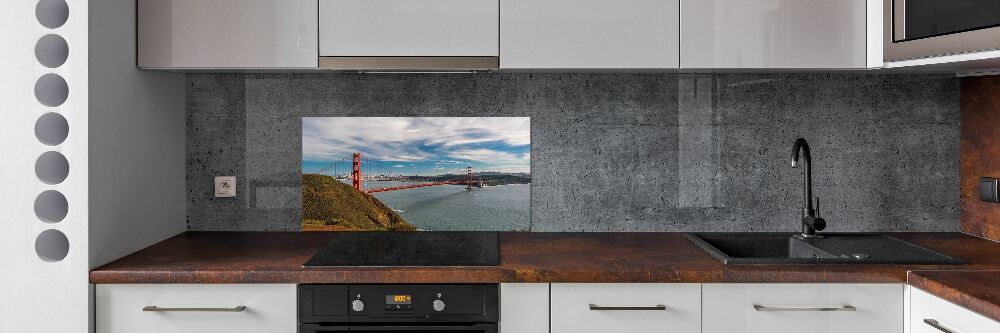 Cooker splashback San Francisco bridge