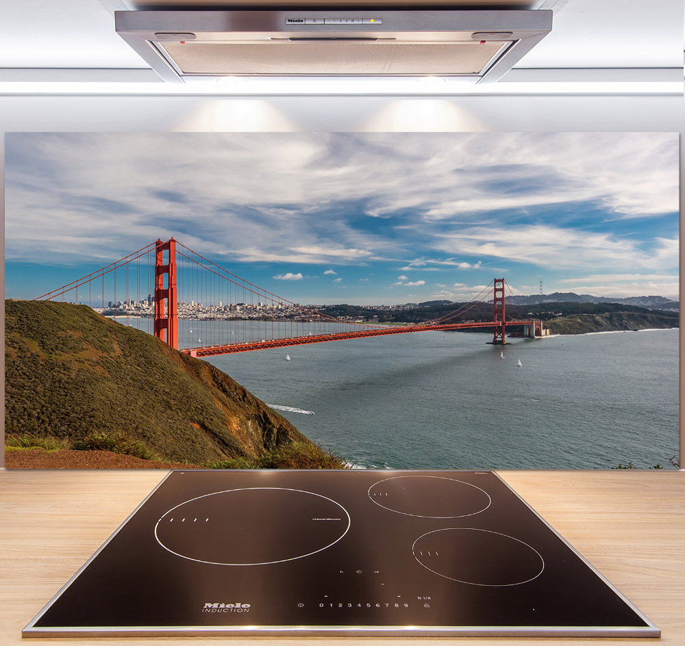 Cooker splashback San Francisco bridge