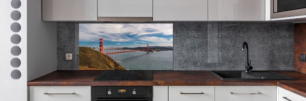 Cooker splashback San Francisco bridge