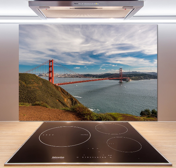 Cooker splashback San Francisco bridge