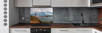 Cooker splashback San Francisco bridge