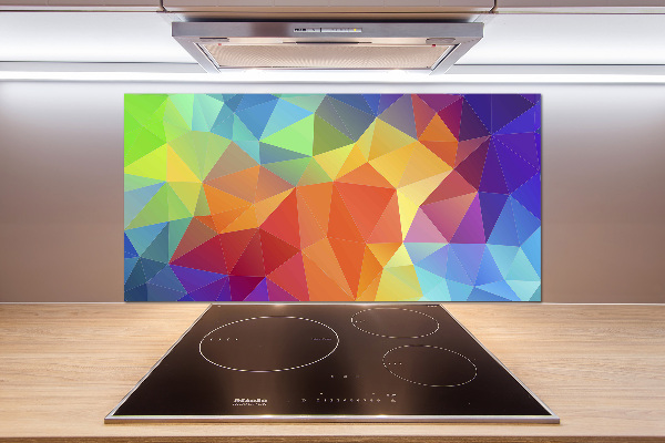 Glass splashback Geometric background