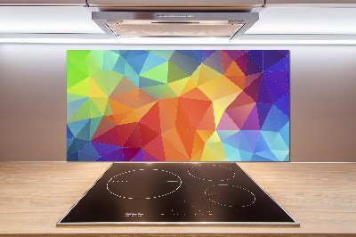 Glass splashback Geometric background