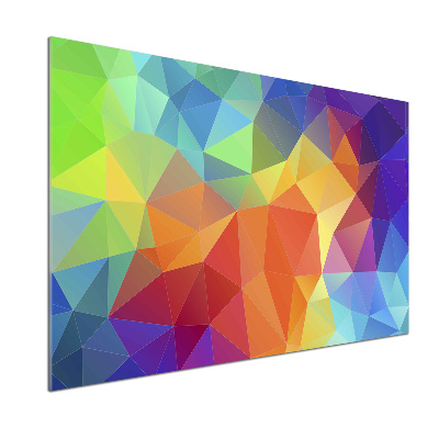 Glass splashback Geometric background