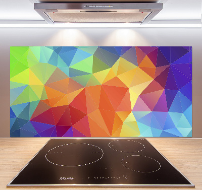 Glass splashback Geometric background