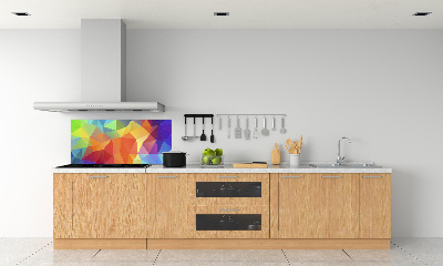 Glass splashback Geometric background