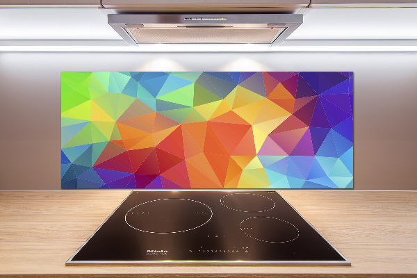 Glass splashback Geometric background