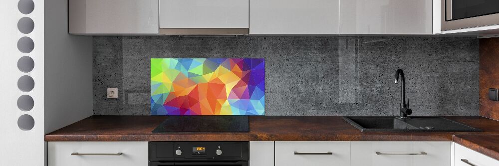 Glass splashback Geometric background