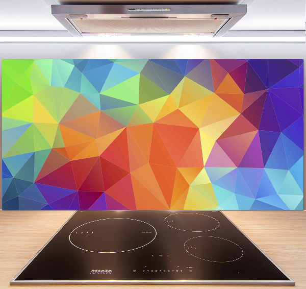 Glass splashback Geometric background