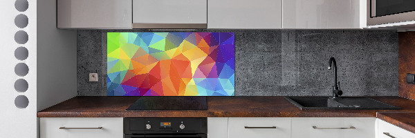 Glass splashback Geometric background