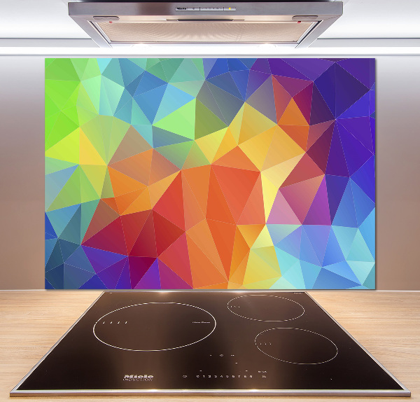 Glass splashback Geometric background