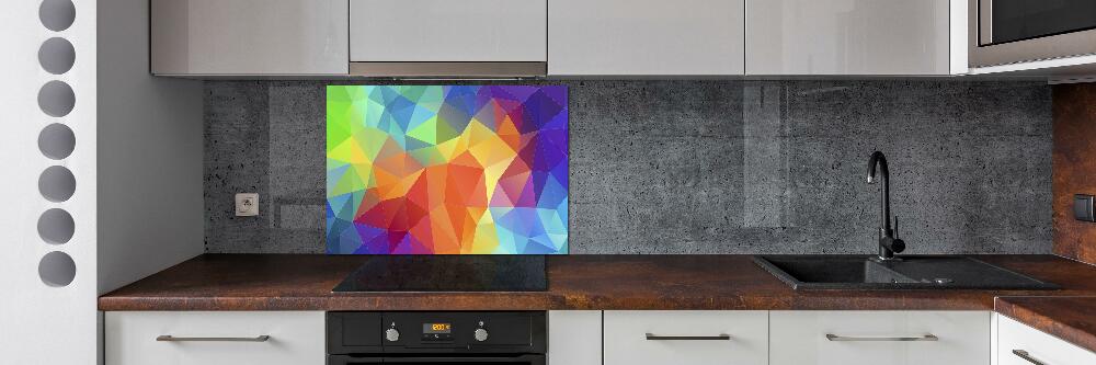 Glass splashback Geometric background