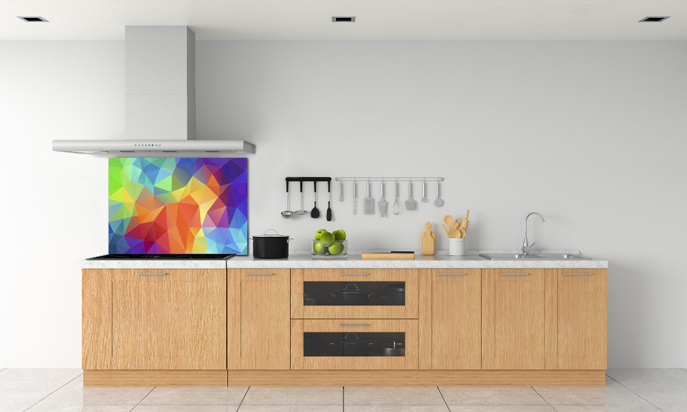 Glass splashback Geometric background